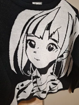 Maglione Anime Nero Bianco Taglia 11 - 12 anni