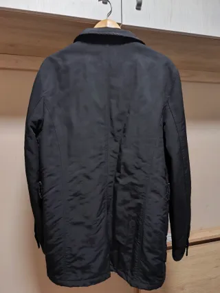Parka Caramelo Negra Hombre