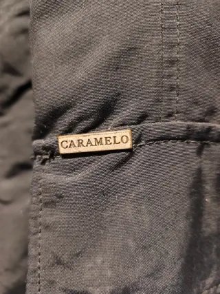 Parka Caramelo Negra Hombre