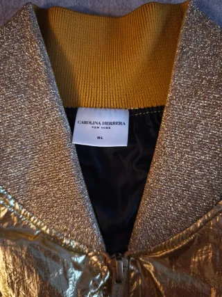 Chaqueta Carolina Herrera Dorada Original