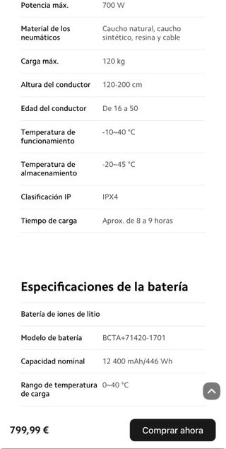 Patinete Xiaomi Electric Scooter 4 Pro