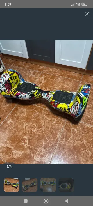 Hoverboard con diseño graffiti