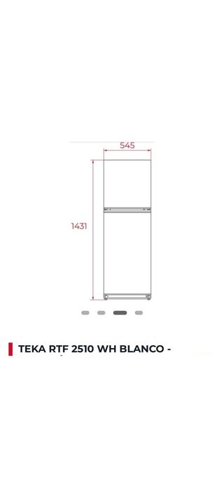 Frigorífico TEKA RTF2510 blanco