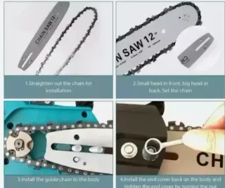 Motosega lama 12 pollici 2 Batterie Sega 88V