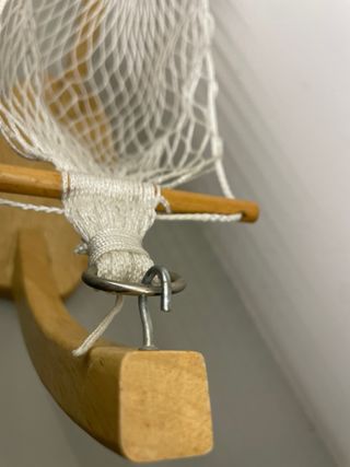 Amaca decorativa legno e rete