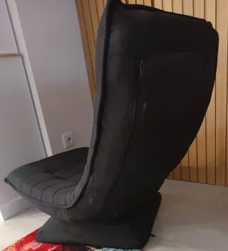 Sillón relax Casaria tela negro