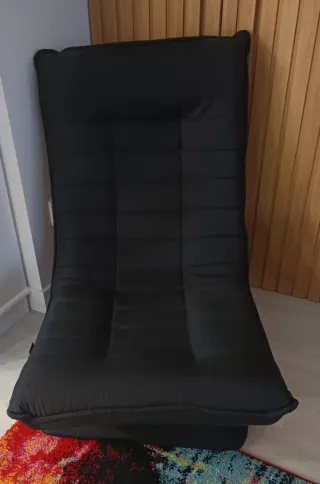 Sillón relax Casaria tela negro