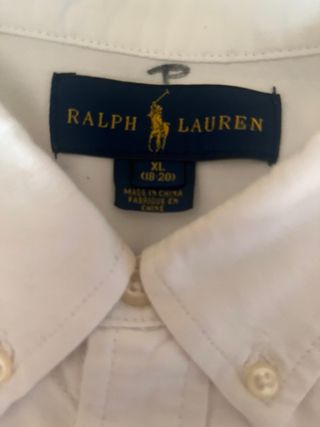Camisa Polo Ralph Lauren Blanca