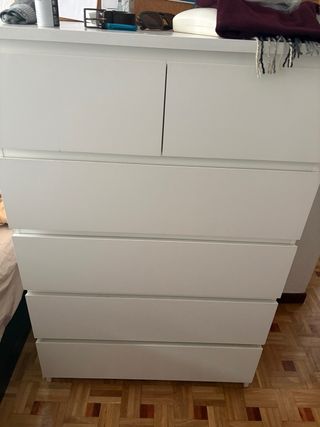 Cómoda Ikea 6 cajones blanca