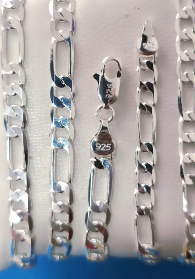 2 Piezas de Plata 925 de 60/65 cm