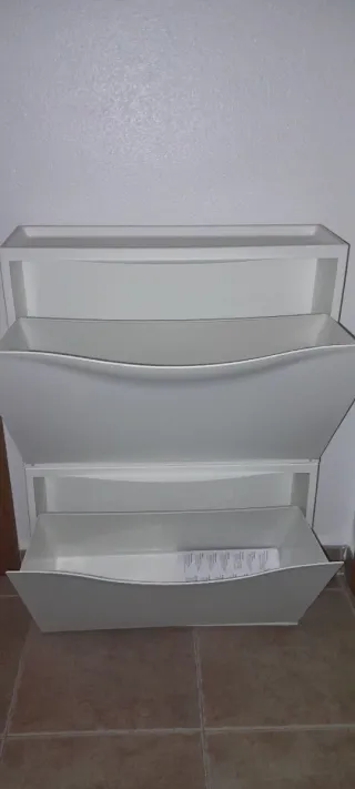 Zapatero Ikea Plástico Blanco