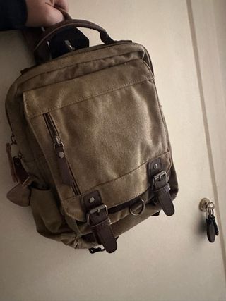 Zainetto donna canvas marrone