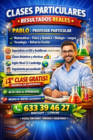 Clases particulares de ESO y Bachillerato