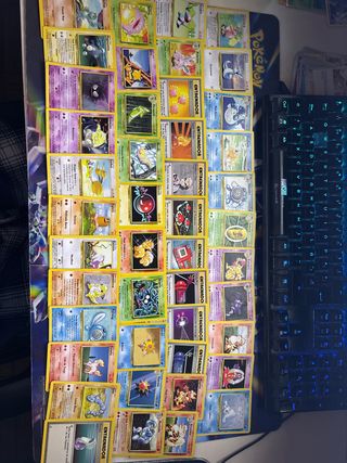 Lote 45 Cartas Pokémon base set español sin repes