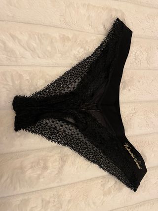Braguitas Victoria's Secret Negras Encaje