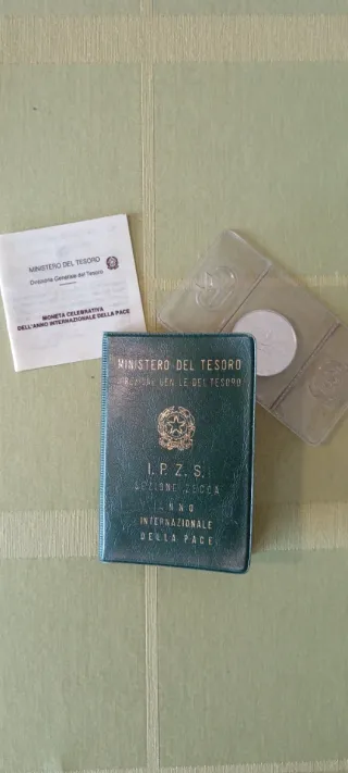 500 Lire Argento 1986 Anno della Pace