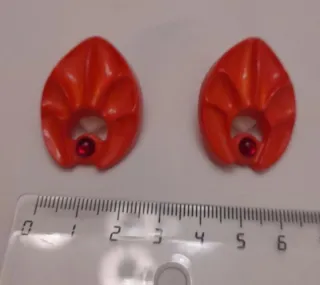 Pendientes pinza rojos