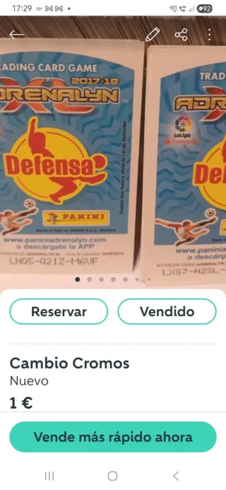 Cromos Panini Adrenalyn XL