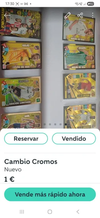 Cromos Panini Adrenalyn XL