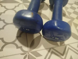 2 Mancuernas Vinilo 1kg