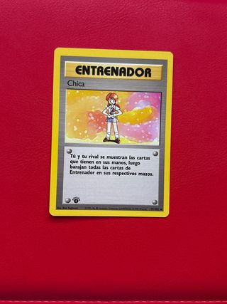 Carta pokemon Chica primera edicion base set