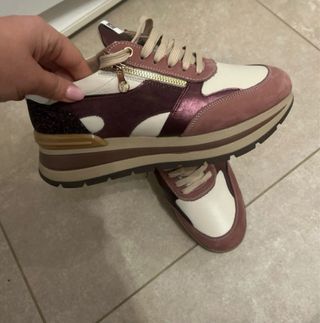 Sneakers Keys donna rosa/bianco taglia 40