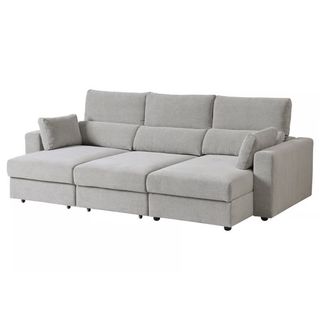 Sofá 3 plazas chaiselongue gris  Modelo ESKILSTUNA