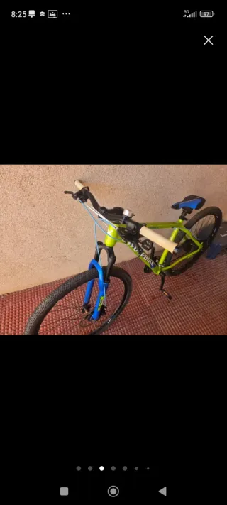 Bicicleta verde WOLFBIKE