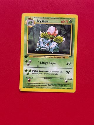 Carta Pokémon Ivysaur primera edicion BS30