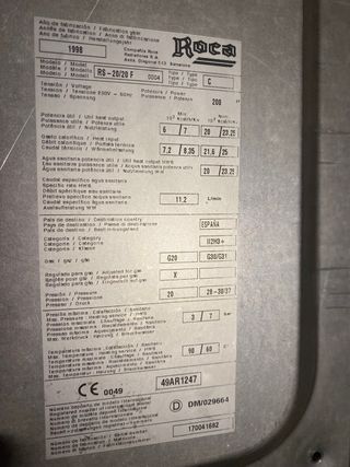 Placa ROCA RS-20/20F