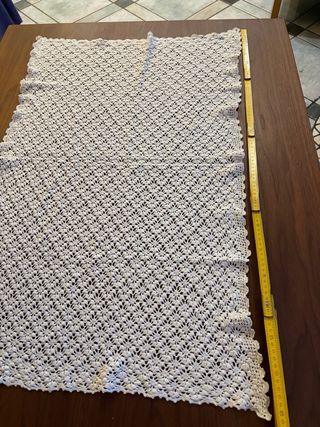 Centino uncinetto bianco