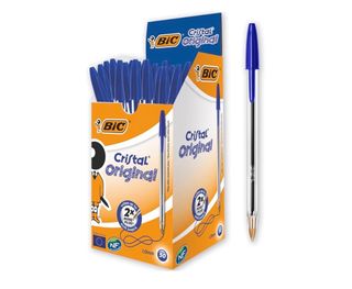 Caja 50 Bolígrafos BIC Cristal Original Azul