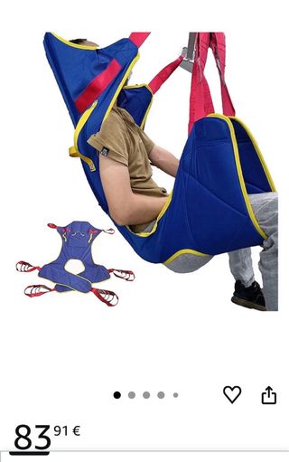 Arnes para grua para personas dependientes.