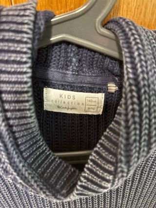 Jersey niño azul con capucha