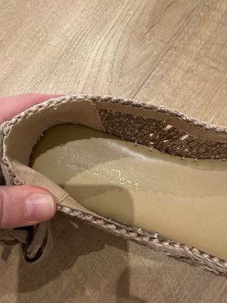 Alpargatas planas yute con pedrería talla 41