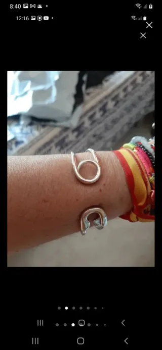 Pulsera Plata Imperdible