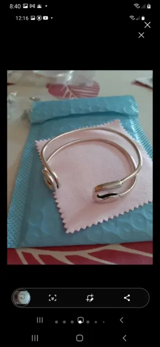 Pulsera Plata Imperdible