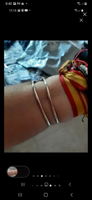 Pulsera Plata Imperdible