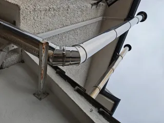 Tubos de chimenea, doble pared.