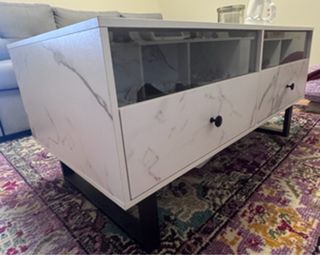 Tavolino da caffè effetto marmo