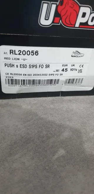 Scarpe da lavoro antinfortunistica U POWER n 45