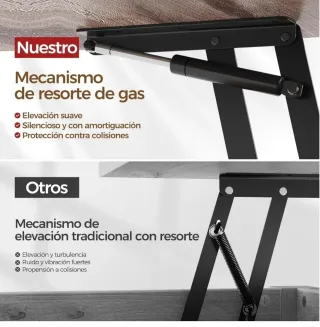 Mesa de centro elevable de madera