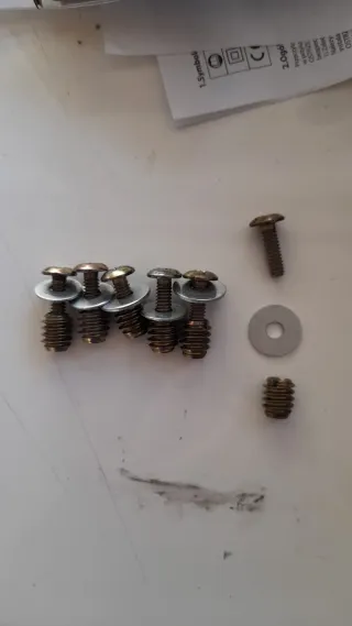 Unico. 6 Tornillos Métrica Imperial 1/4 (6.35mm)