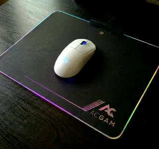 Alfombrilla Gaming ACGAM RGB Superficie Rígida