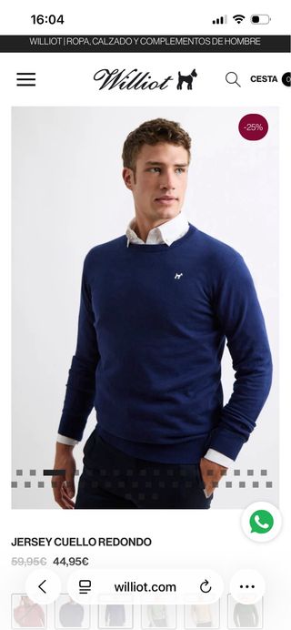 Jersey WILLIOT Azul Talla S