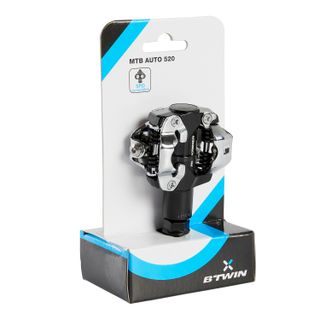 Pedales automáticos MTB Rockrider 520 compatibles Shimano