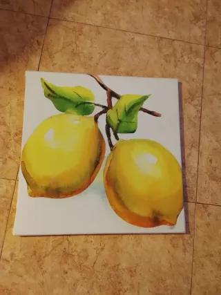 3 Cuadros Frutas 40x40