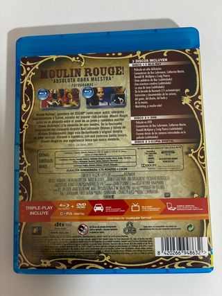 Baz Luhrmann Blu-ray DVD Pack 3 películas