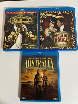 Baz Luhrmann Blu-ray DVD Pack 3 películas