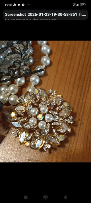 Collana perle realizza a mano